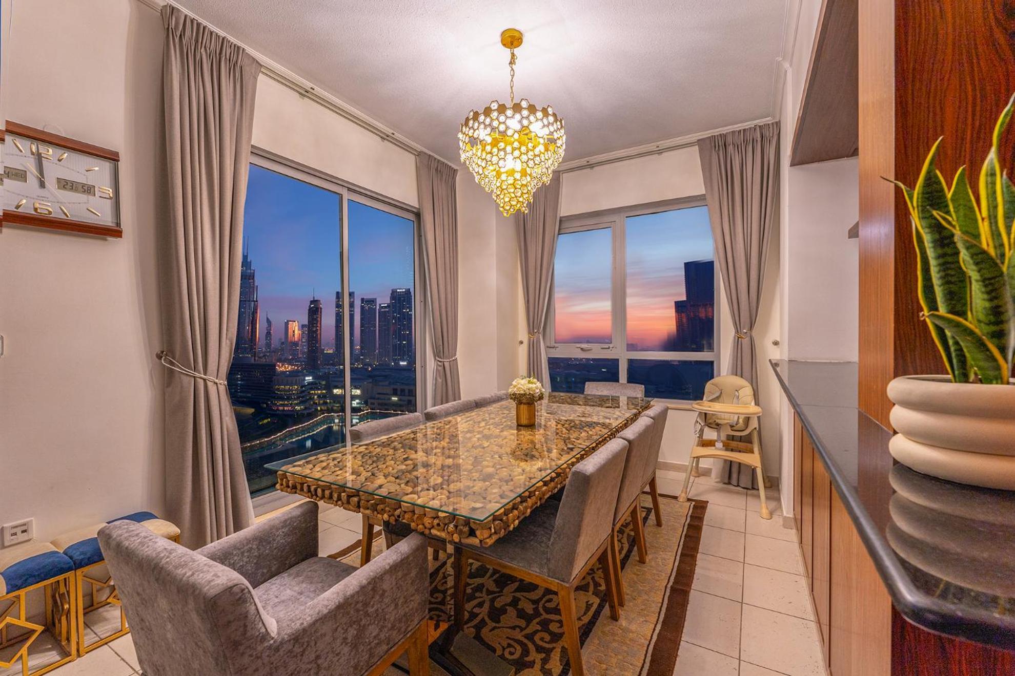 Spectacular Burj & Fountain View - Luxurious 3 Bedrooms & Maids Room - The Residences Dubai Eksteriør bilde